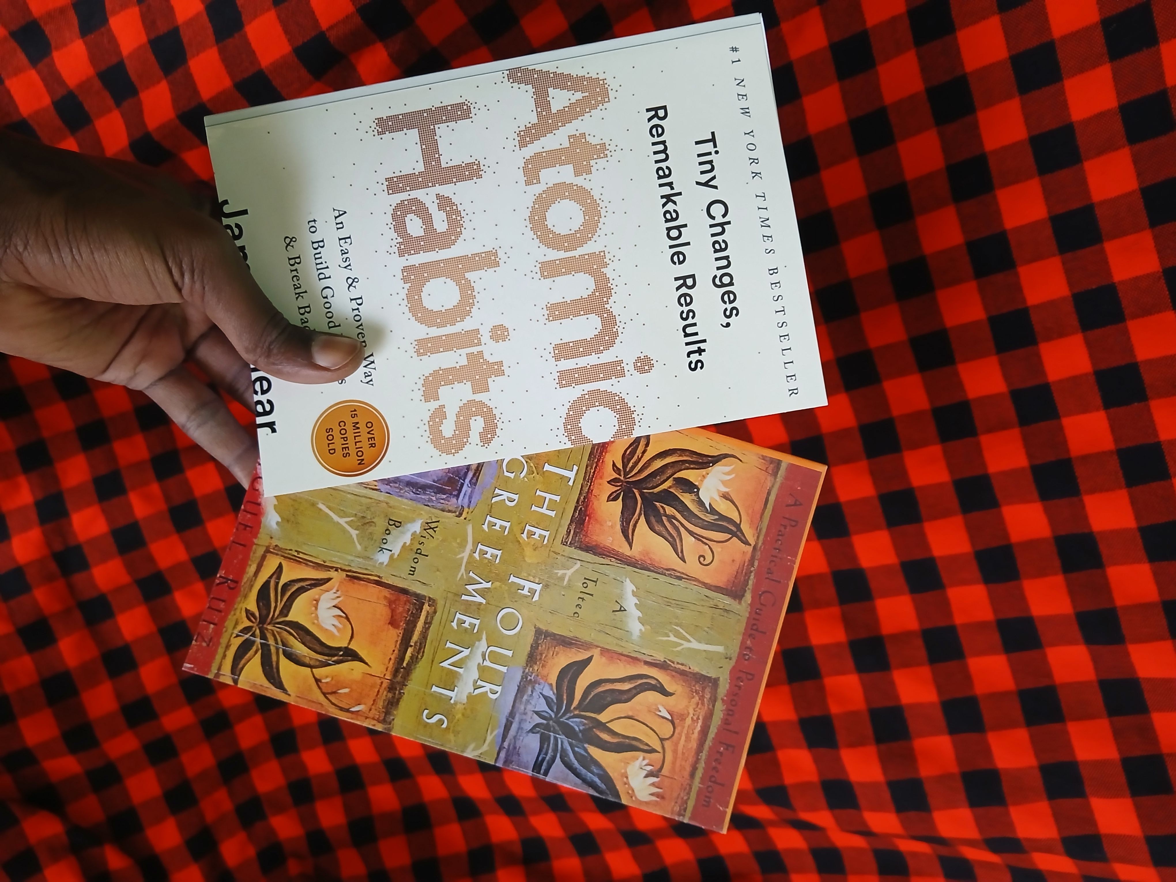 Set of two( Atomic of habit, The Four Agreements)