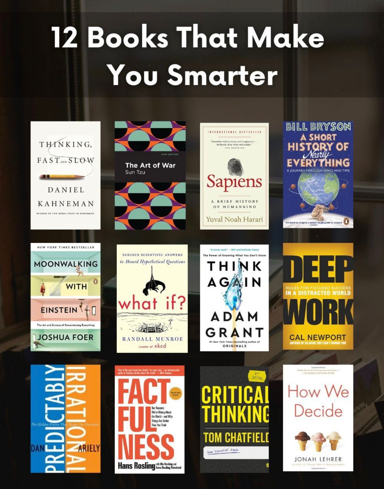 12 books that makes you smarter