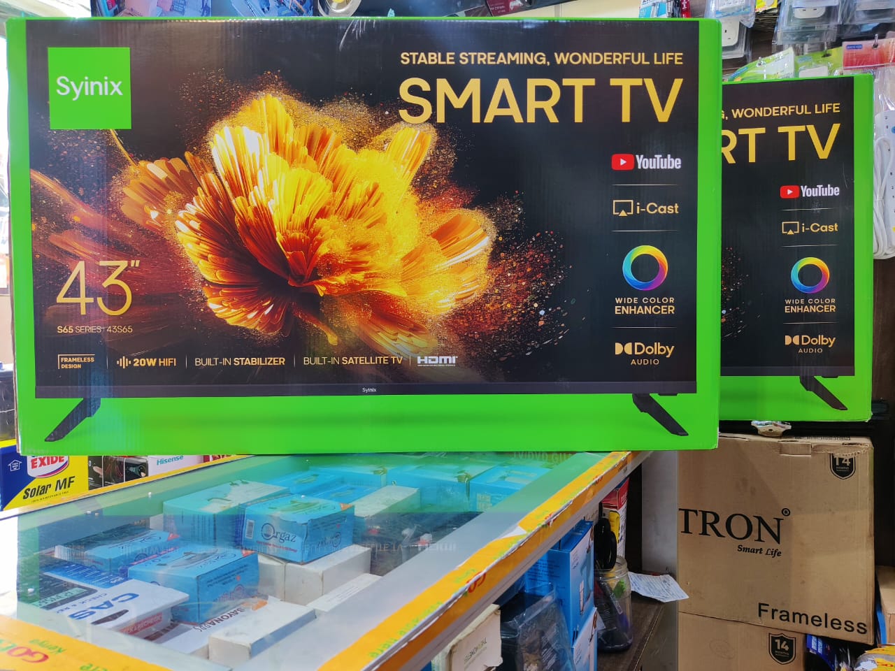 Synix 43" Smart Tv, USB-C Smart Monitor & Streaming TV, 4ms, 60Hz, HDR10, Wireless Display, Gaming and IoT Hubs, Alexa Built-in, 2025