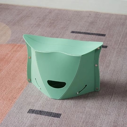 Card folding stool, outdoor camping and fishing multifunctional, Reticule basket folding stool, portable plastic stool