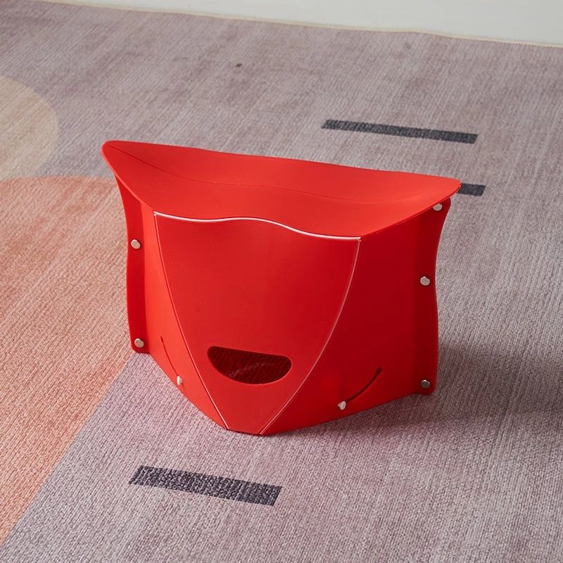 Card folding stool, outdoor camping and fishing multifunctional, Reticule basket folding stool, portable plastic stool