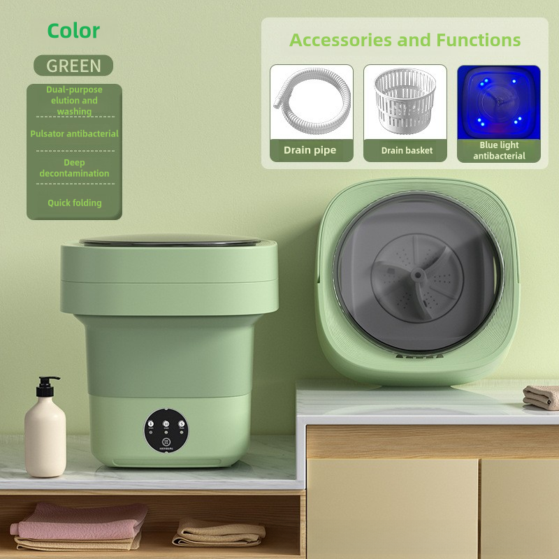 Portable folding Mini washing machine Underwear socks washing machine Mini folding washing and spin dry machine washer Portable Washers Mini Washer