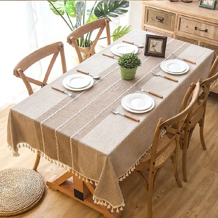 Table cloth Modern minimalist dining table cloth, home decoration table cloth, rectangular imitation cotton and linen tea table tablecloth, home dining table tablecloth