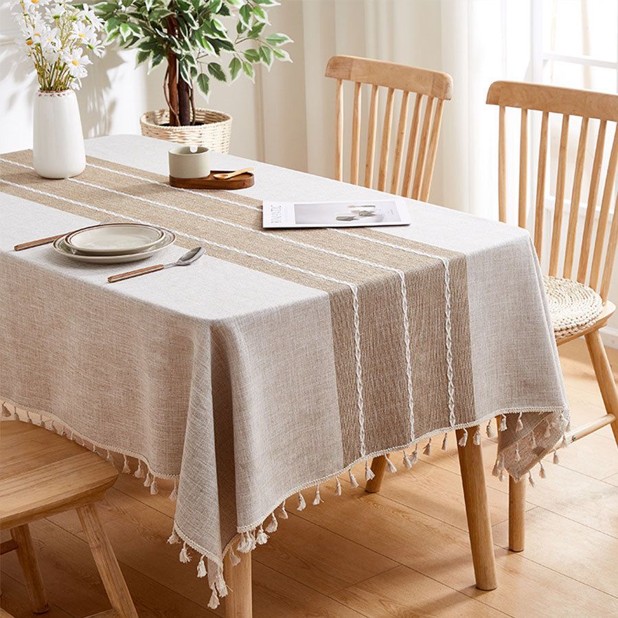 Table cloth Modern minimalist dining table cloth, home decoration table cloth, rectangular imitation cotton and linen tea table tablecloth, home dining table tablecloth
