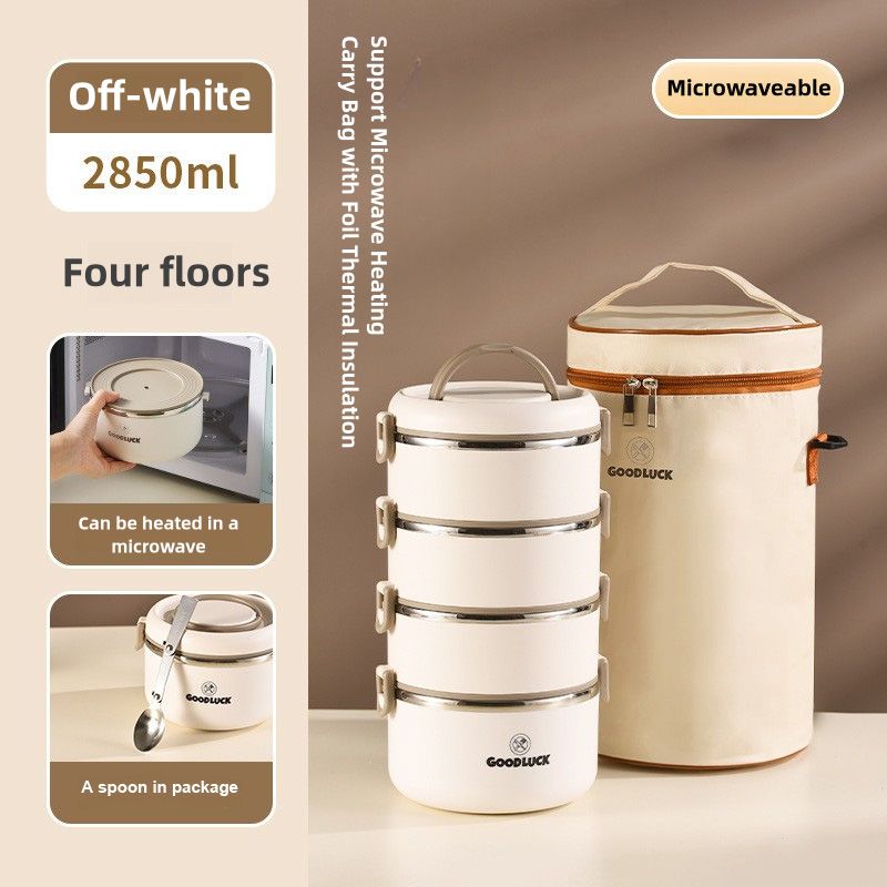 Stainless steel insulated multi-layer lunch box, Portable Microwaveable Sealed household thickened lunch box Insulated To-Go lunch box suitable for office and school people