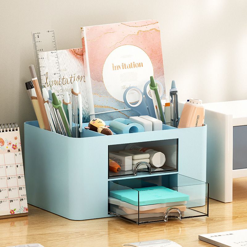 Desktop drawer style storage box, makeup box, plastic household multifunctional storage box, jewelry box, office desk storage box