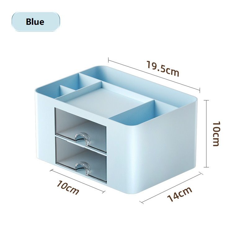 Desktop drawer style storage box, makeup box, plastic household multifunctional storage box, jewelry box, office desk storage box