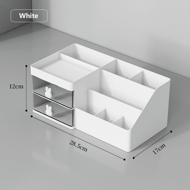 Desktop drawer style storage box, makeup box, plastic household multifunctional storage box, jewelry box, office desk storage box