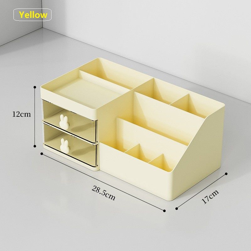 Desktop drawer style storage box, makeup box, plastic household multifunctional storage box, jewelry box, office desk storage box