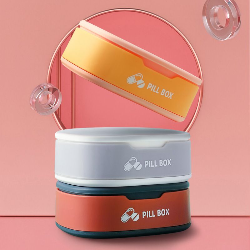 Portable Small Mini Medicine Box 7-day Pill Box Medicine Packaging Box Portable Pill organizer Medicine Sealed Storage box