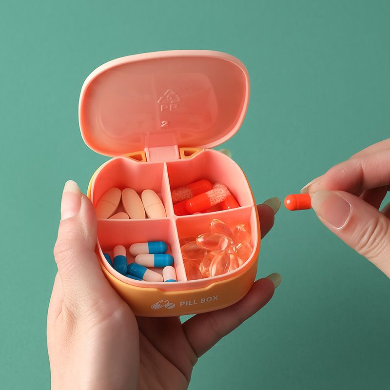 Portable Small Mini Medicine Box 7-day Pill Box Medicine Packaging Box Portable Pill organizer Medicine Sealed Storage box
