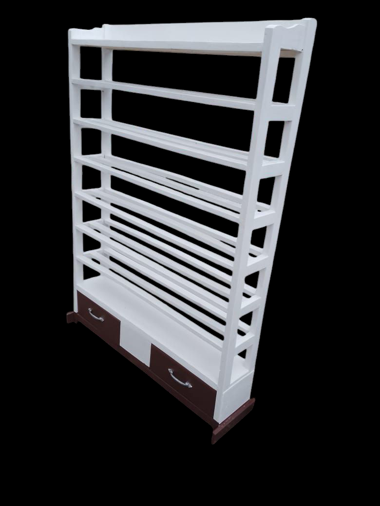(Offer price 6 layers) Wooden Shoe Rack Economical Shoe Shelf Simple Shoe Cabinet Multi-layer Assembly Door Dormitory Organizer Shoe Storage Rack as picture with storage drawers as picture