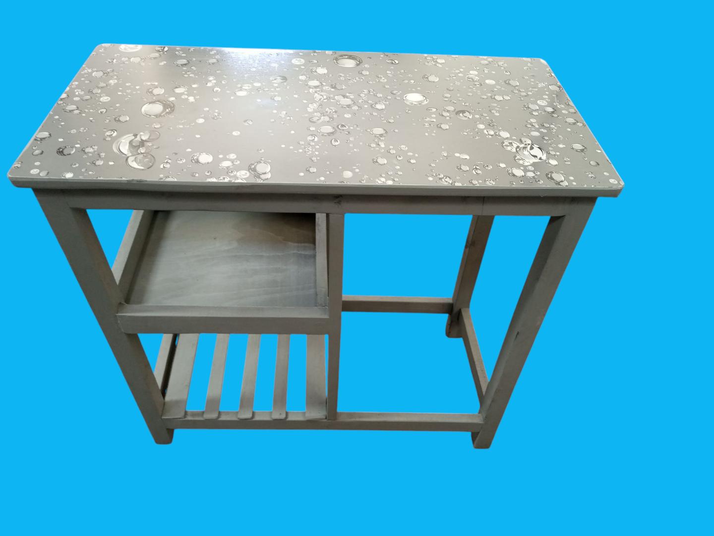 (offer price)Modern strong and classic kitchen table,Wooden strong Kitchen table with racks. as picture