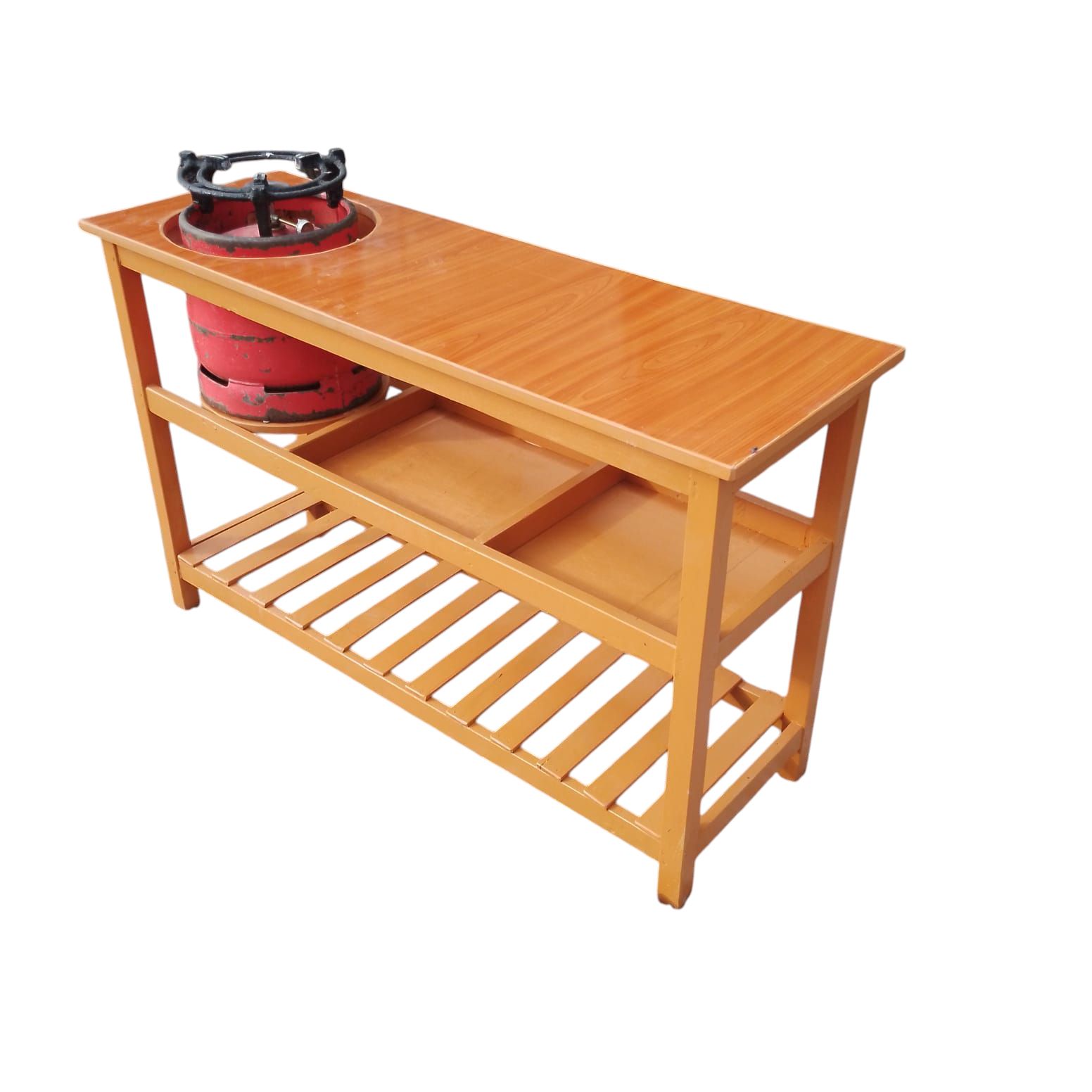 [Anniversary Sale] EXTRA LARGE Modern strong and classic kitchen table,Wooden strong Kitchen table with racks. suitable for 6KG cooking Meko.as picture