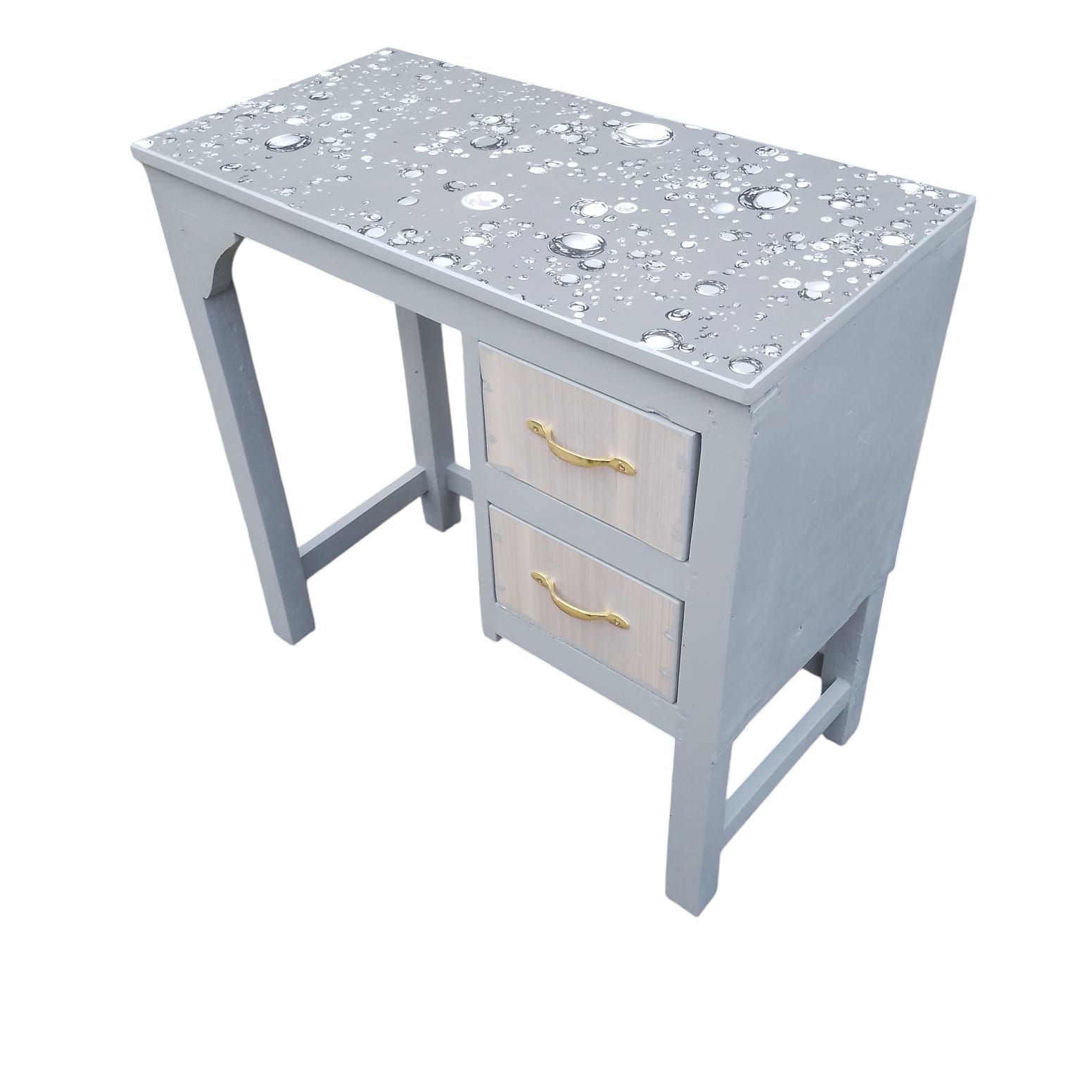 [SUPERIOR QUALITY] 0.8 Meters Gray/Brown Office & Study Desk – Durable, Comfortable & Perfect for Home or Office Useable Good Posture Comfortable Ideal for home and office use durable Brown/gray