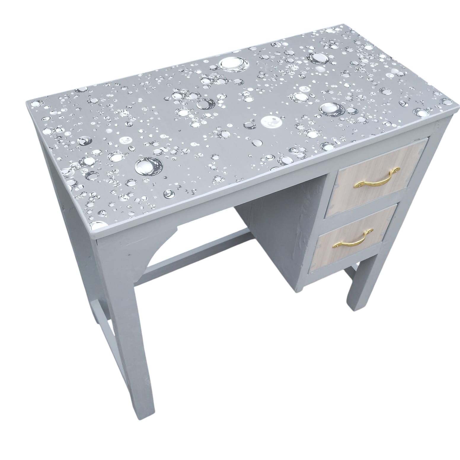 [SUPERIOR QUALITY] 0.8 Meters Gray/Brown Office & Study Desk – Durable, Comfortable & Perfect for Home or Office Useable Good Posture Comfortable Ideal for home and office use durable Brown/gray