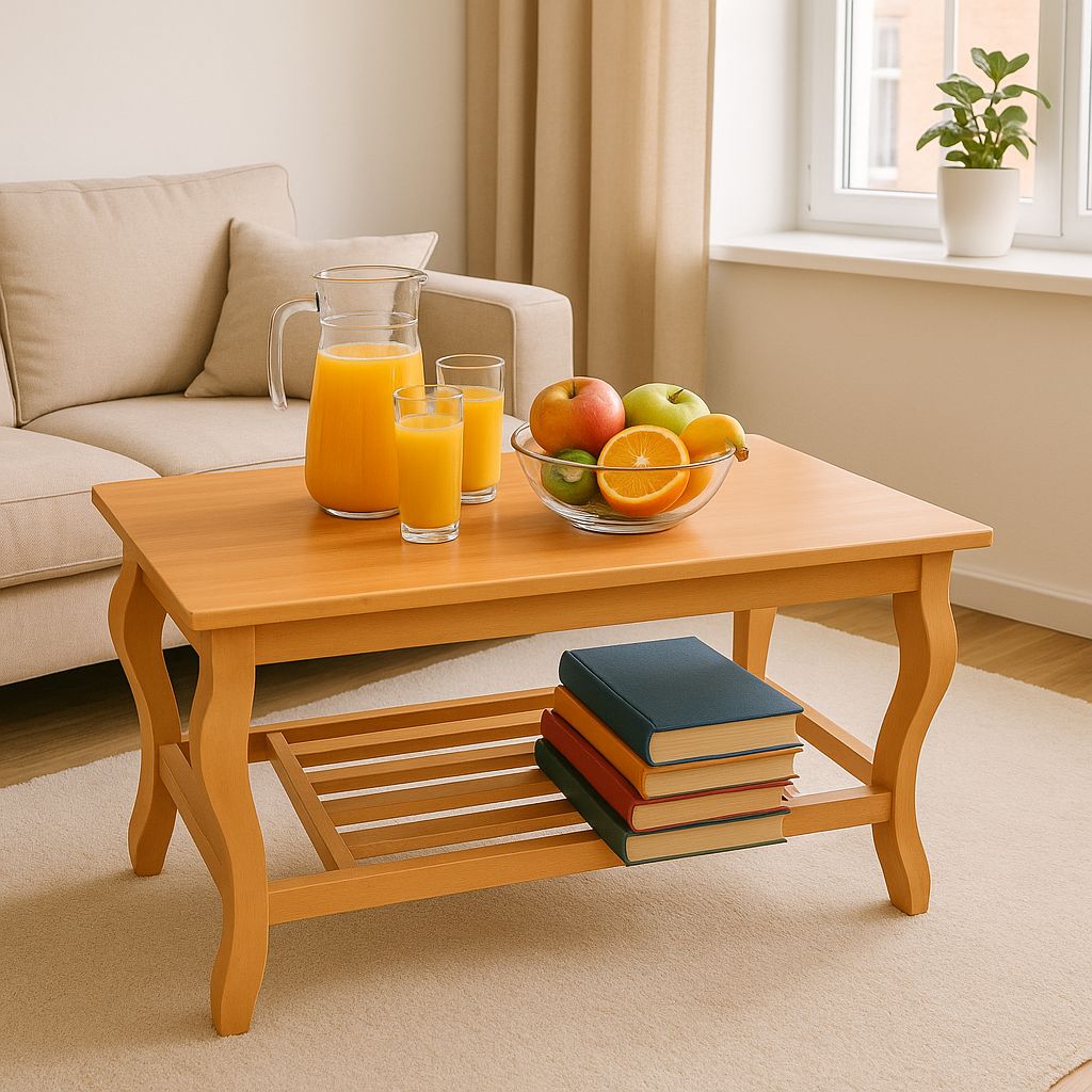 [SUPERIOR QUALITY] MEDIUM SIZE Modern stylish rectangular design coffee table with storage for living room, fashionable appealing finish as picture multiple colours