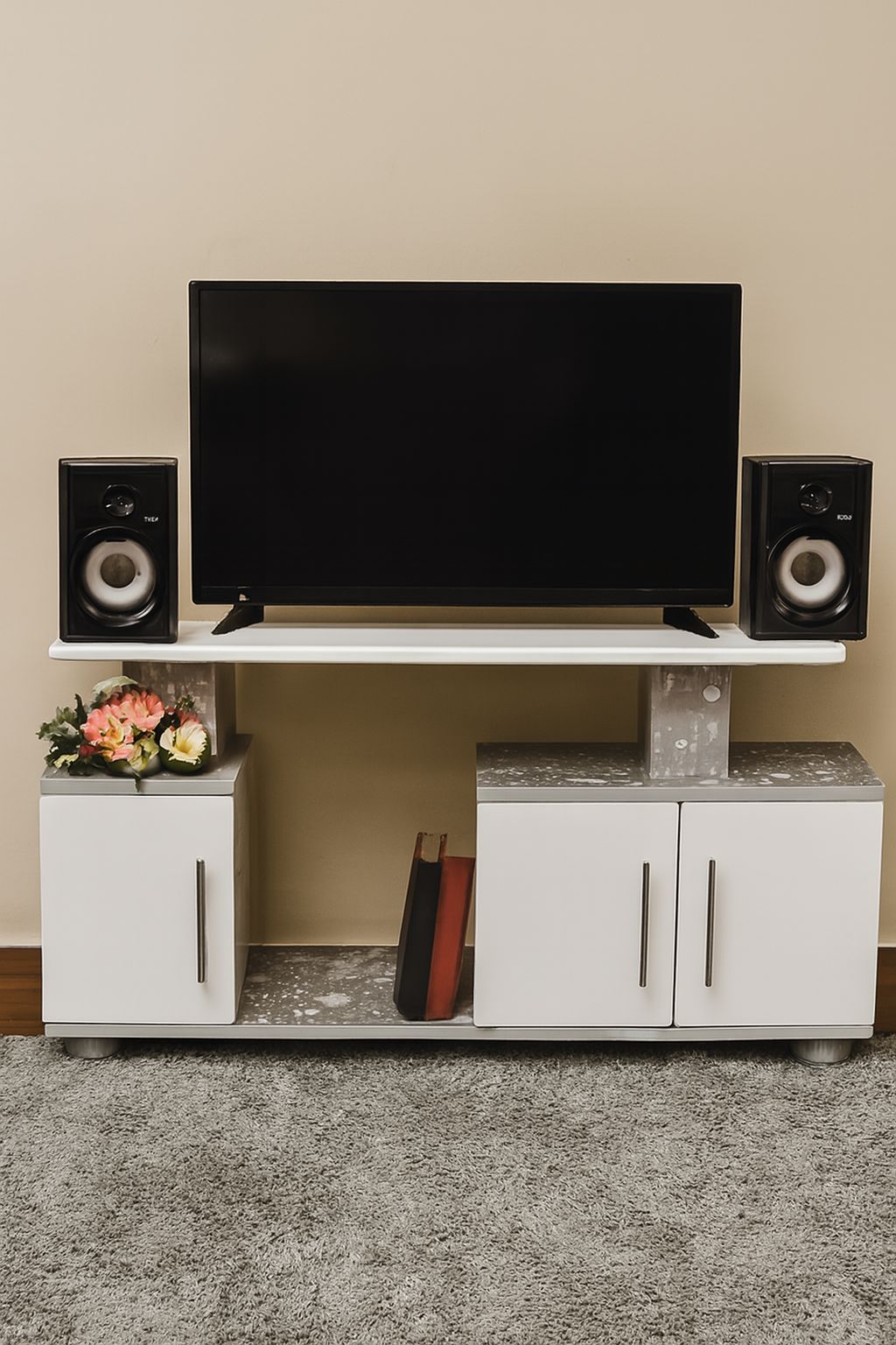 【PROMOTION!】Superior Quality 4FT Mexico Modern Wooden TV Stand Furniture High Quality Durable Classic Tv Unit  AS PICTURE