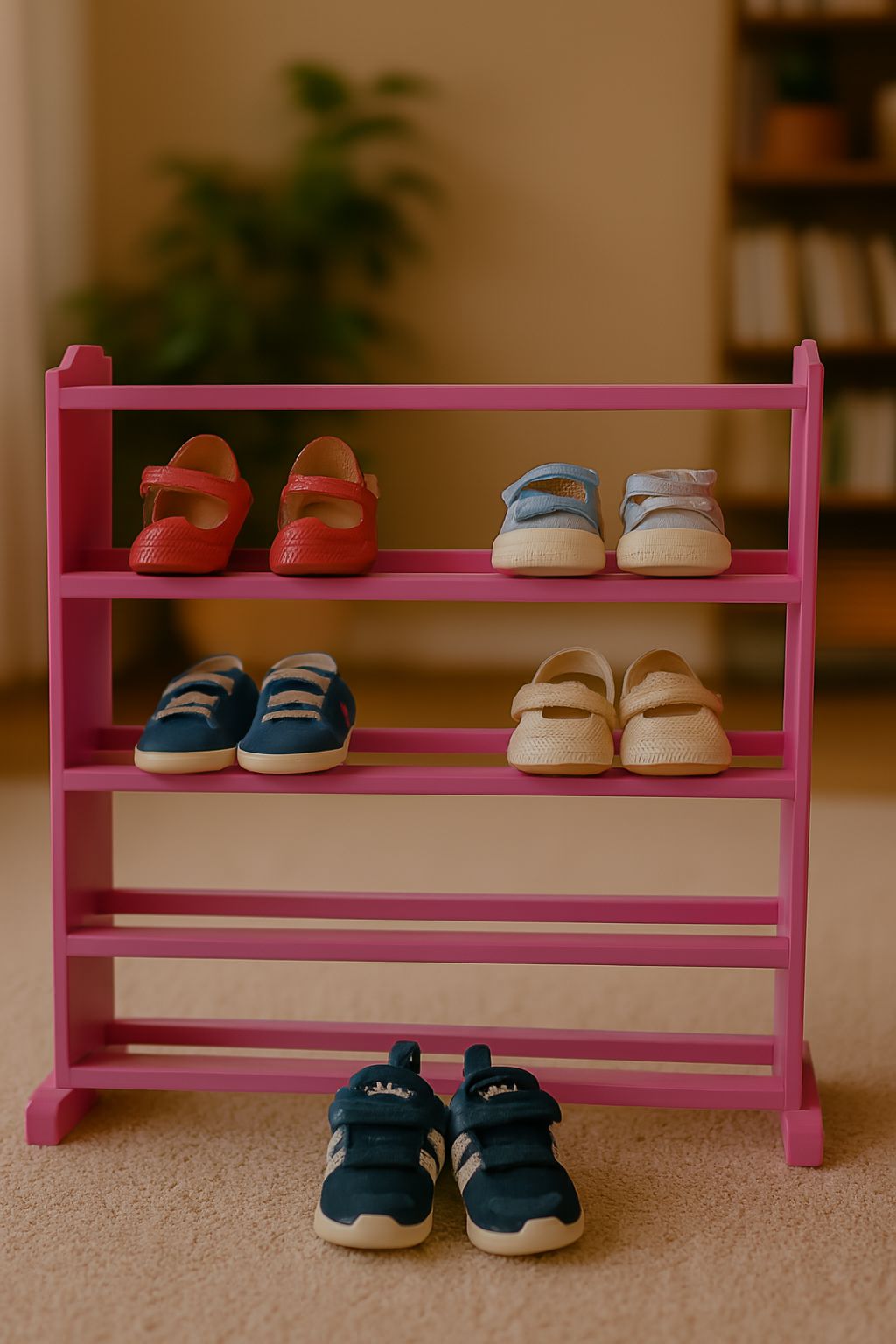 [SUPERIOR QUALITY] (Offer price 5 layers) Wooden Shoe Rack Economical Shoe Shelf Simple Shoe Cabinet Multi-layer Assembly Door Dormitory Organizer Shoe Storage Rack as picture.