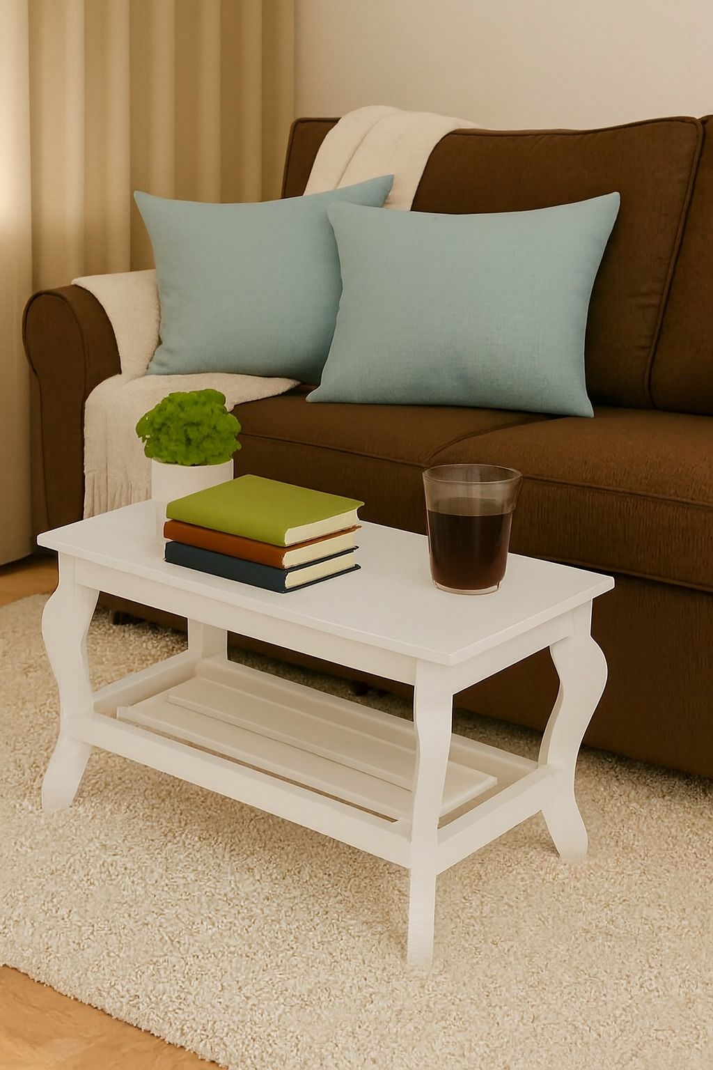 [Superior Quality] Small New Design Modern stylish rectangular design coffee table with storage for living room, fashionable appealing finish as picture multiple colours