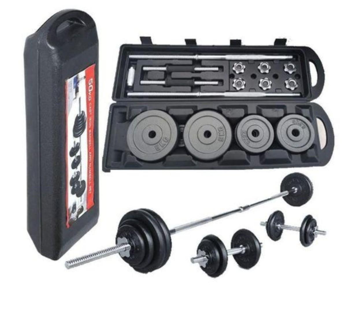 50kgs adjustable dumbbells set with portable set