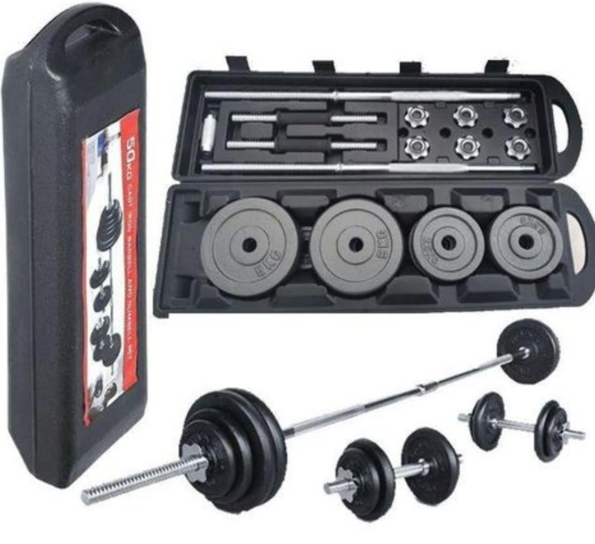 50kgs adjustable dumbbells set with portable set