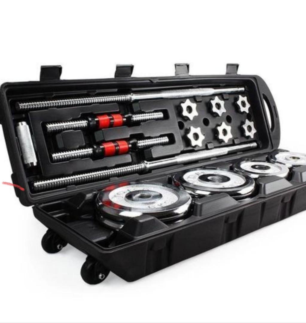 50kgs adjustable dumbbells set with portable set