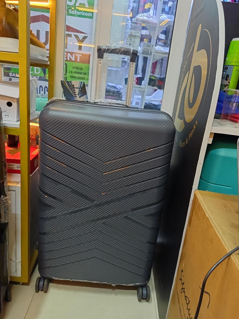 Unbreakable grey Large  suitcase