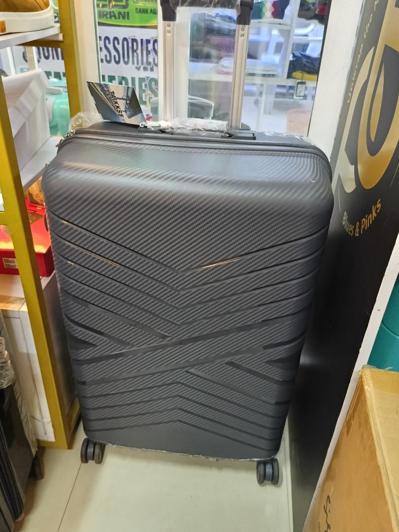 Unbreakable grey Large  suitcase