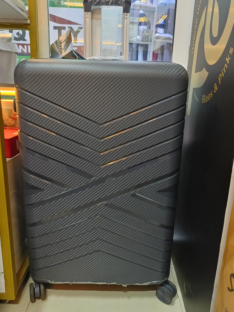 Unbreakable grey Large  suitcase