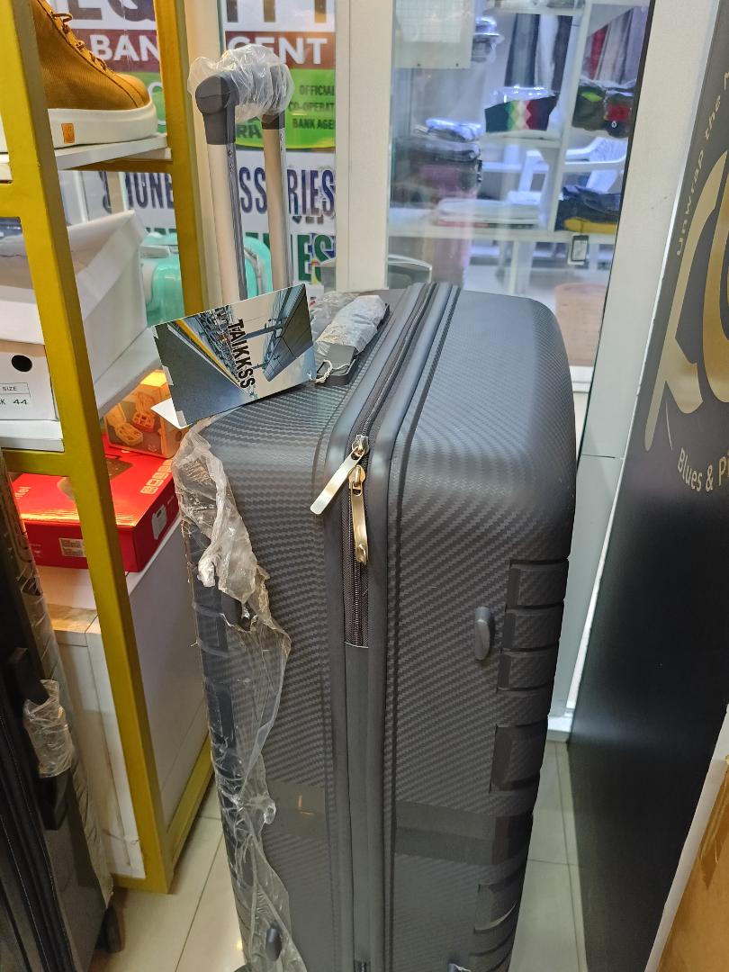 Unbreakable grey Large  suitcase