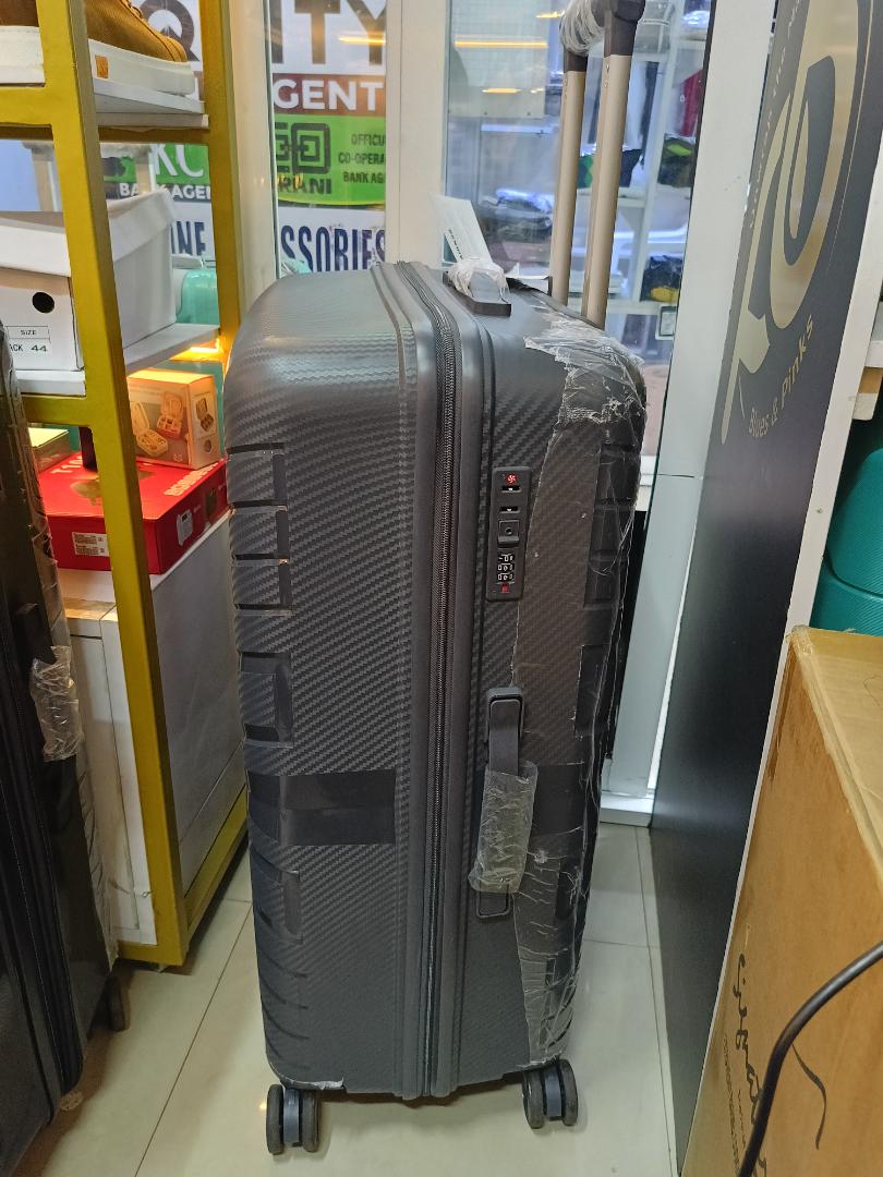 Unbreakable grey Large  suitcase