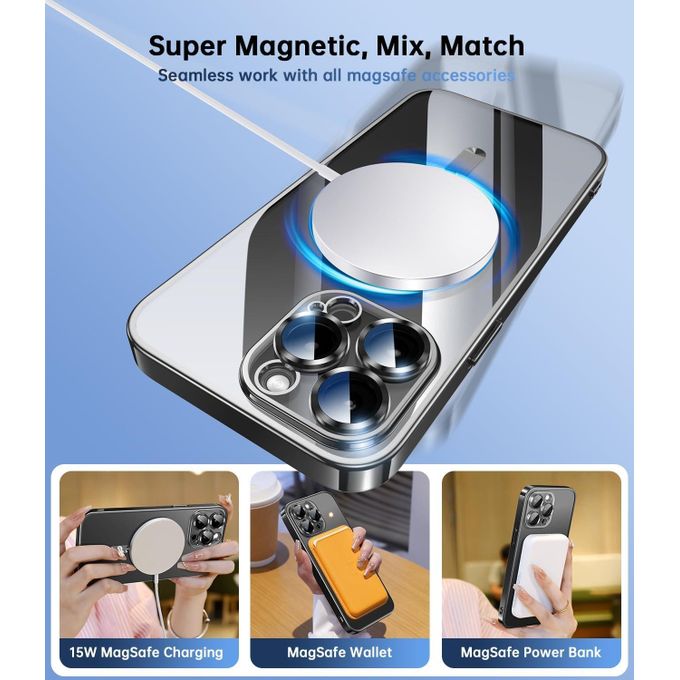 Premium Magnetic iPhone Cases – MagSafe Compatible Covers for iPhone 13 Pro, 13 Pro Max, 14 Pro, 14 Pro Max, 15 Pro, 15 Pro Max, 16 Pro, and 16 Pro Max – Wireless Charging Support