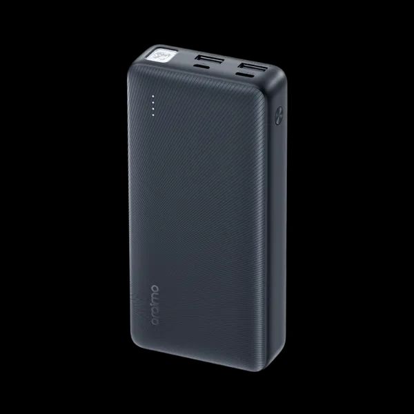 Oraimo Traveler 12 Power Bank 20,000mAh – 12W Fast Charging, Dual USB Output, Slim High-Capacity Design