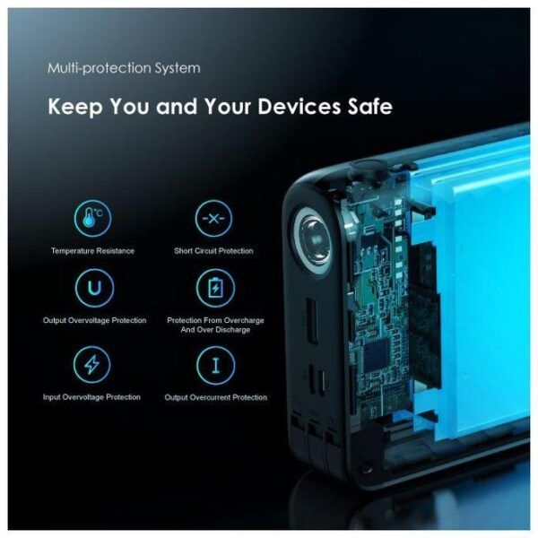 Oraimo Traveler Link 27 Power Bank 27,000mAh – 12W Fast Charging, Dual USB Ports, LED Indicator (Model OPB-P5271)