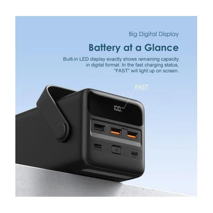 Oraimo PowerBox 500 50,000mAh 22.5W Fast Charging Power Bank – High-Capacity, Dual USB Output, Type-C Input (OPB-P500QN)
