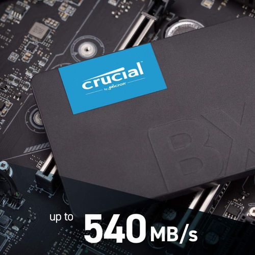 BX500 128GB SSD 3D NAND SATA 2.5-Inch Internal SSD, up to 540MB/s - CT1000BX500SSD1, Solid State Drive Fast SSD Compatible with all Laptops that has HDD Storage and Desktops