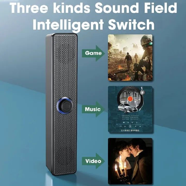 Surround sound bar wired computer speaker stereo subwoofer for desktop laptop TV mini speaker home theater system