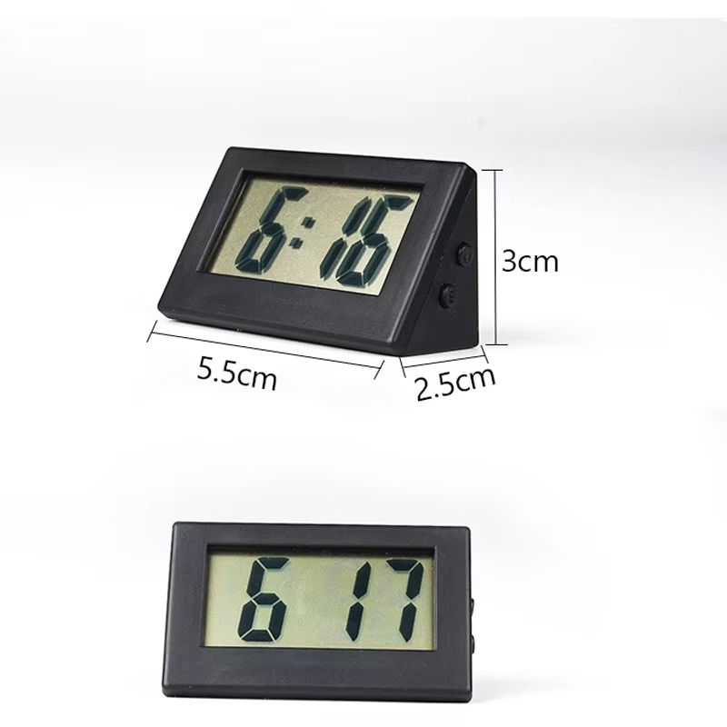 Simple Desktop Desktop Clock Mini Digital Small Desktop Clock Desktop Clock Silent Small Alarm Clock Car Clock 1Pc