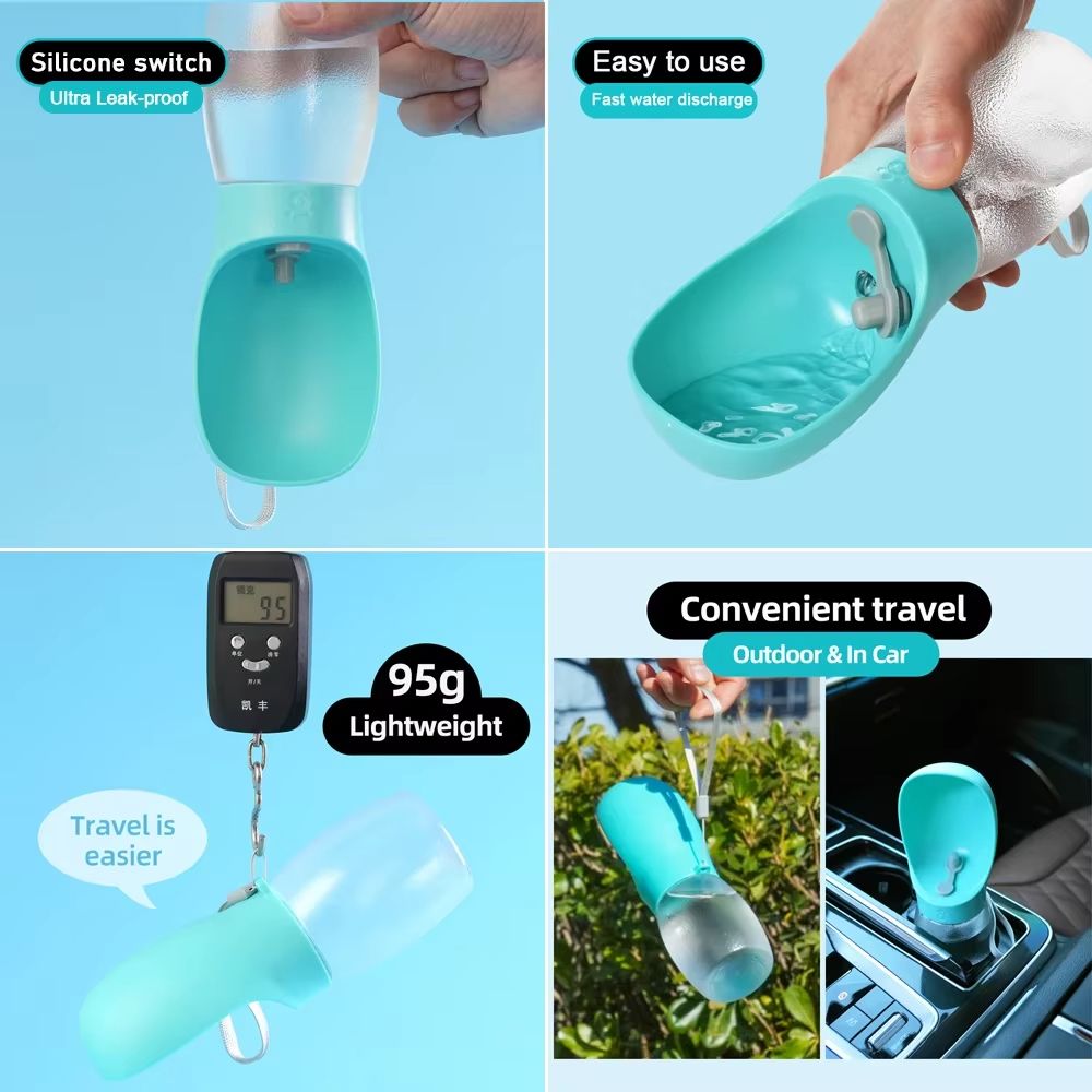 pet Water Bottle For Small Big Dogs Cat Portable Leakproof Puppy Drinking Bowl Dispenser Outdoor Pet Drink Feeder Cup Supplies