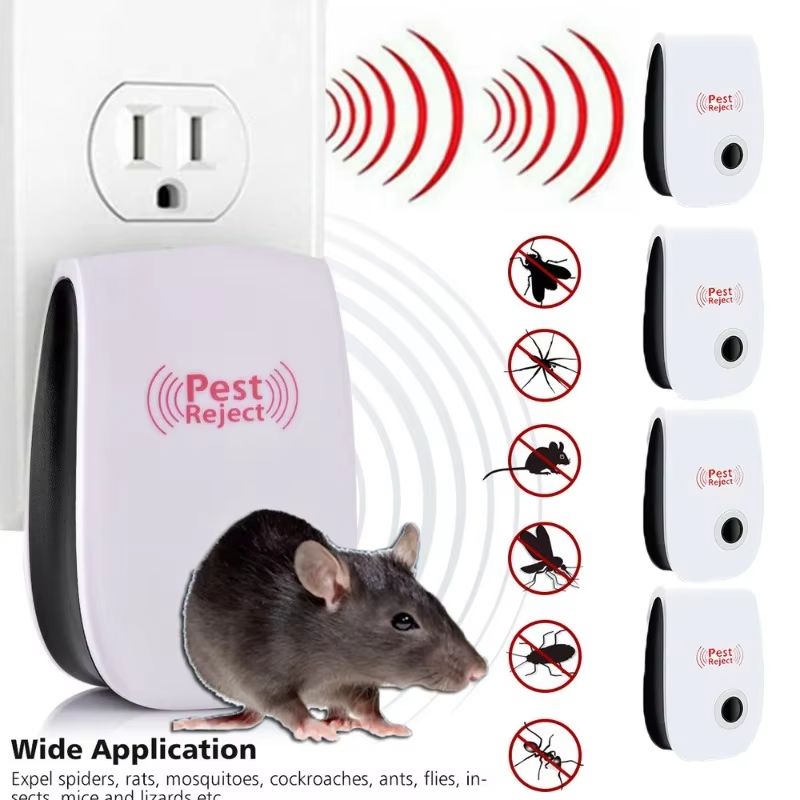 Electronic Pest Reject Ultrasound Mouse Cockroach Repeller Device Insect Rat Spider Mosquito Killer Pest For Control Home Office