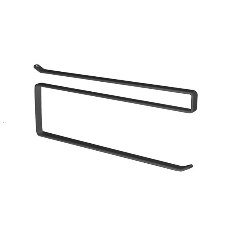 Paper Roll Holder Towel Rack Cling Film Storage Rack Bathroom No Punching Storage Rack Hanging Shelf Kitchen Tissue Accessories