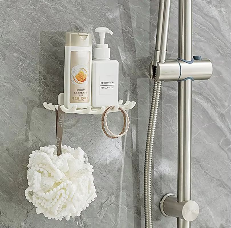 Soap Box Wall Mounted Drainage Shelf For Home Use No Punching High-end Bathroom New Soap Dish Rack Hooks For High-end Bathrooms