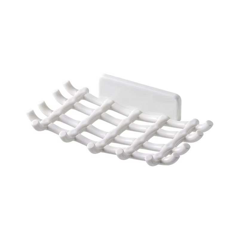 Soap Box Wall Mounted Drainage Shelf For Home Use No Punching High-end Bathroom New Soap Dish Rack Hooks For High-end Bathrooms