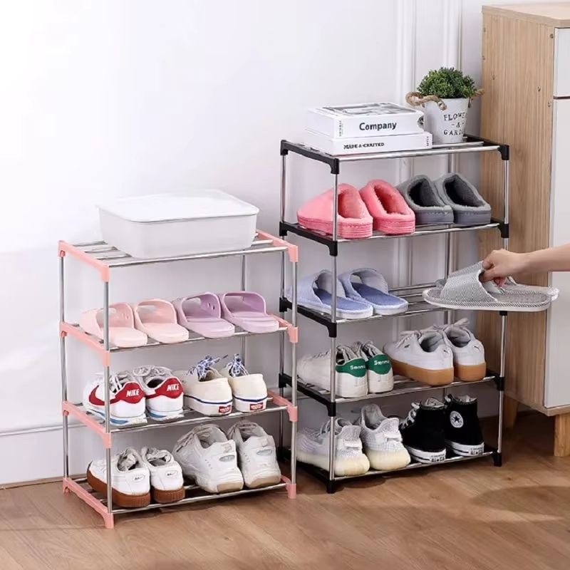 3/4 Shoe Rack Multi Layered And Space Saving Shoe Rack For Simple Household Storage And Storage Three And Four Layer Shoe Racks