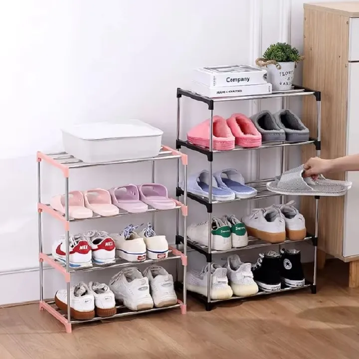 3/4 Shoe Rack Multi Layered And Space Saving Shoe Rack For Simple Household Storage And Storage Three And Four Layer Shoe Racks