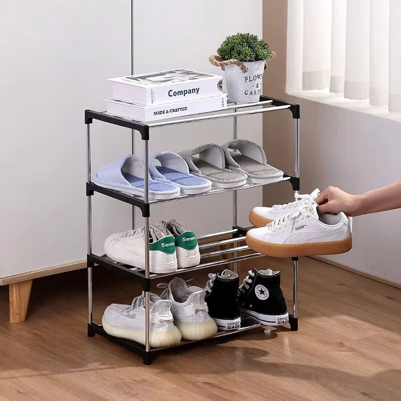 3/4 Shoe Rack Multi Layered And Space Saving Shoe Rack For Simple Household Storage And Storage Three And Four Layer Shoe Racks