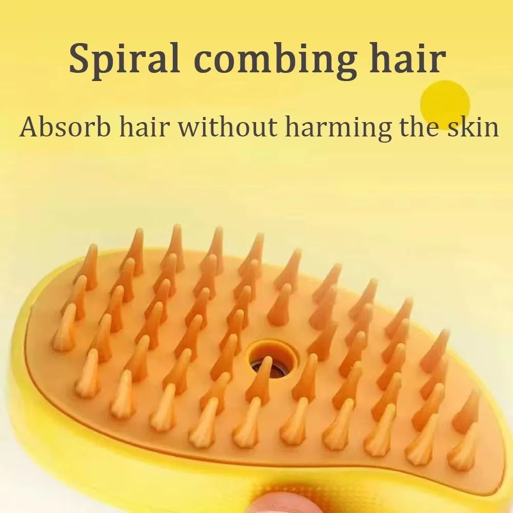 Cat Steam Brush Electric Spray Water Spray Kitten Pet Comb Soft Silicone Depilation Cats Bath Hair Brush Grooming Supplies