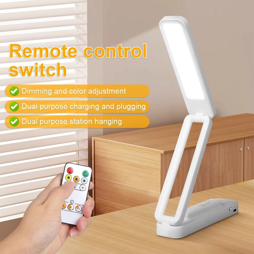 Rechargeable Table Lamp Dimmable Night Light Folding LED Touch Home Dormitory Bedroom Desk Lighting Remote Control wall Led Lamp