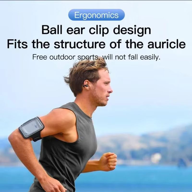 T75 Headphones Bluetooth 5.3 Bone Conduction Wireless Sports Earphones HiFi Sound Quality Waterproof TWS Headset 2025 New